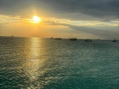 Sunset dhow cruise off the coast of Nungwi